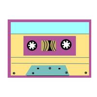 90s retro element cassette or 80s, or y2k element, retro design vector