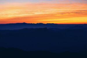 The first light in the amazing morning photo