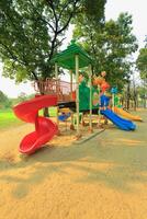 Playground for children On a sunny day photo