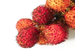 Rambutan taxonomic name, Nephelium lappaceum is a medium sized tropical tree in the Sapindaceae family photo