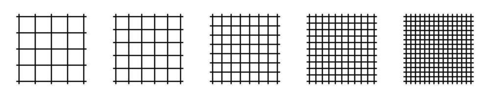 Square grid icons. Grid icons. vector