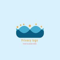 sencillo intimidad minimalista logo diseño vector