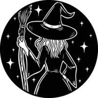 Witch hand drawn vector
