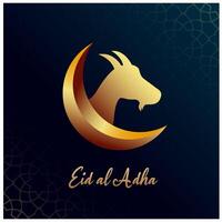 Eid Al Adha mubarak Islamic festival illustration vector