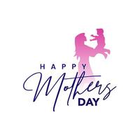 Happy mothers day send love message to the best mom vector