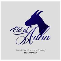 Eid Al Adha Mubarak Islamic festival illustration vector