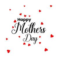 Happy mothers day send love message to the best mom vector