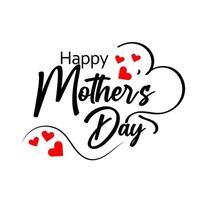 Happy mothers day send love message to the best mom vector