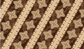 Javanese batik pattern background vector