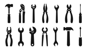 Tool icon set. Working tools. Tool kit icons. Working Tools set. vector