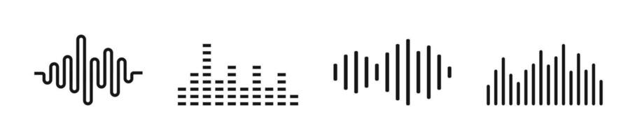 Soundwave icon. Sound waves icons. Audio wave logo concept. vector