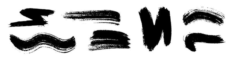 Grunge brush strokes. Paintbrush collection. Grunge textures. Brush Stroke Paint vector