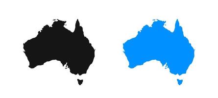 Australia continente. Australia mapa. Australia forma vector