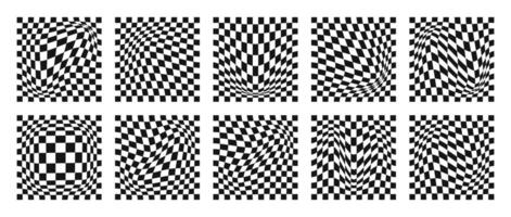 Groovy background. Psychedelic elements. Retro style shapes vector