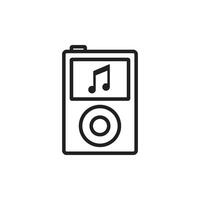 mp3 jugador icono logo vector