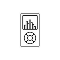 mp3 jugador icono logo vector