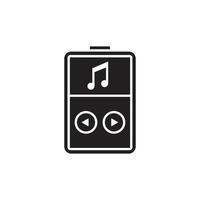 mp3 jugador icono logo vector