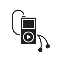 mp3 jugador icono logo vector