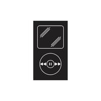 mp3 player icon logo vector