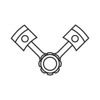 pistón icono logo vector