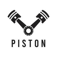 pistón icono logo vector