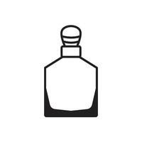 perfume bottle icon logo vector