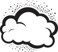 Comic Creation Black Speech Bubble Emblem Expressive Encounter PopArt Speech Cloud vector