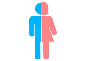 hombre y mujer baño firmar vector