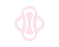 Set of sanitary pads with wings. Illustration of sanitary napkins. Feminine hygiene pads isolated on white background. Concept of menstrual care, personal hygiene. Design elements vector