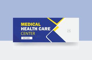 medical healthcare center cover banners design template vector