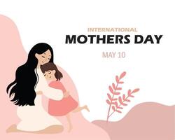 International mothers day template vector