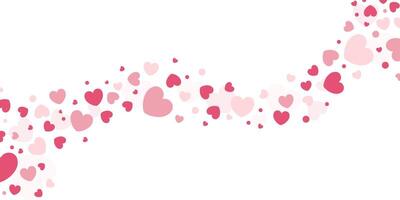 Heart love background. Valentine day vector