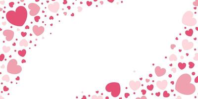 Heart love background. Valentine day vector