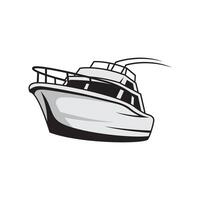 boat fishing illustration logo image t shirt vector