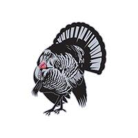 turkey hunting illustration logo image t shirt vector