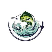 Mahi mahi fishing illustration vector