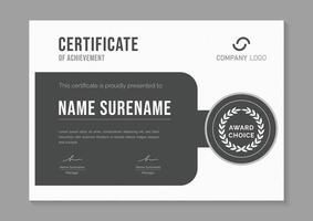 modern certificate of appreciation design template vector