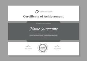 modern certificate of appreciation design template vector