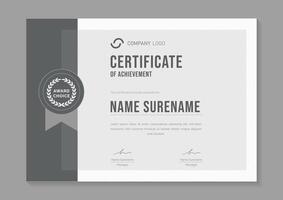 modern certificate of appreciation design template vector