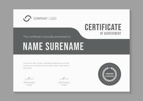 modern certificate of appreciation design template vector