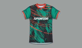 Sublimation Sports Apparel Designs Professional Football Shirt Templates vector