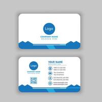 Modern and clean professional business card template vector