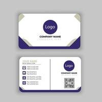 Modern and clean professional business card template vector