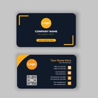 Modern and clean professional business card template vector