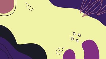 abstract background of hand drawing. flat design of seaweed and sea rocks. Minimalist wallpaper design from the deep sea vector