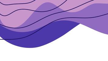 simple purple wave background. flat background model from a dark purple color combination. simple elegant wave style vector