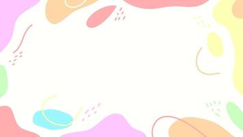 Pastel Hand drawn minimal background. minimalist wallpaper abstract wave. flat pastel color minimalist background vector