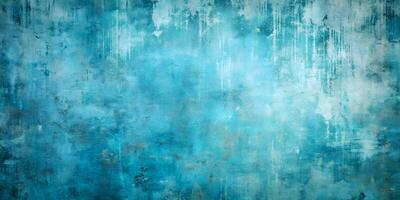Abstract Vintage Soft Blue Grunge Background photo