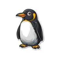 schattig staand pinguïn tekenfilm karakter png