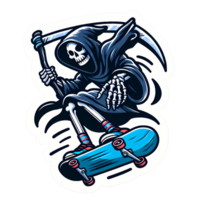 Skateboarding Reaper in Action png